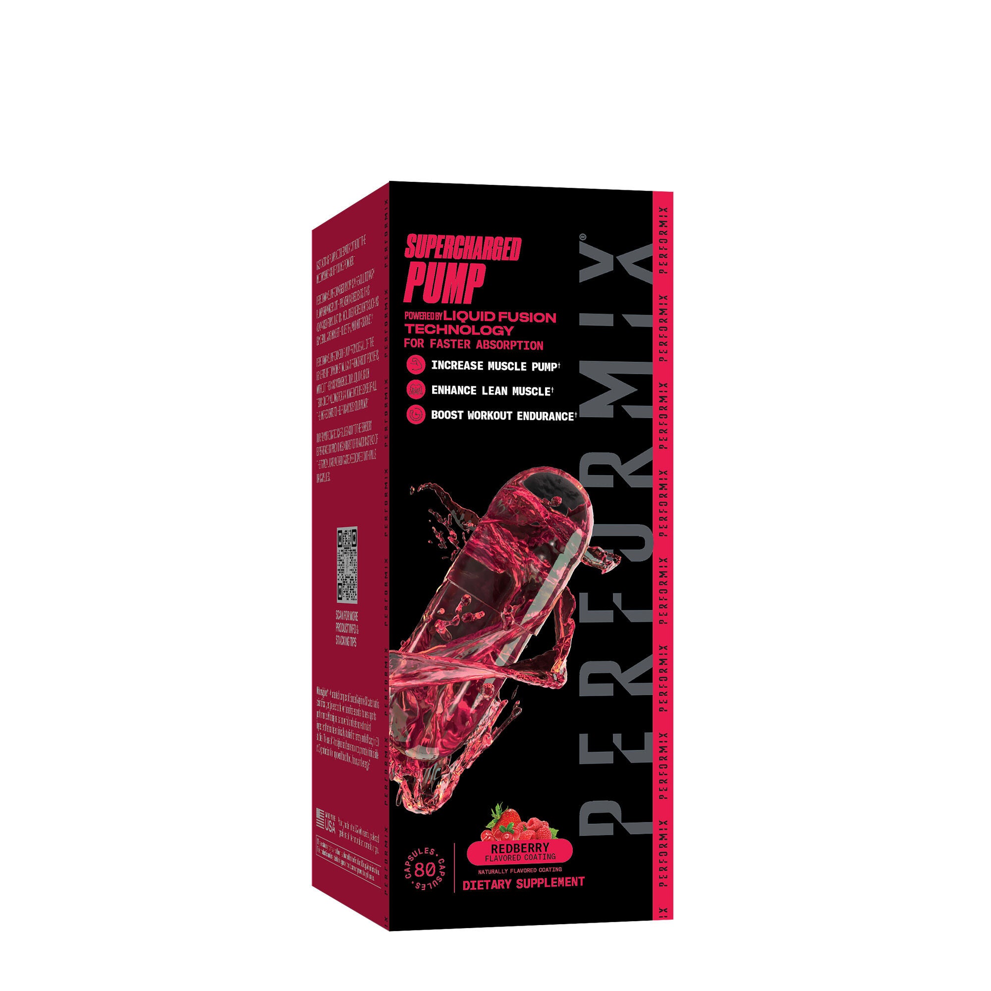 Performix Supercharged Pumped - Redberry 80 Capsules (40 Servings)